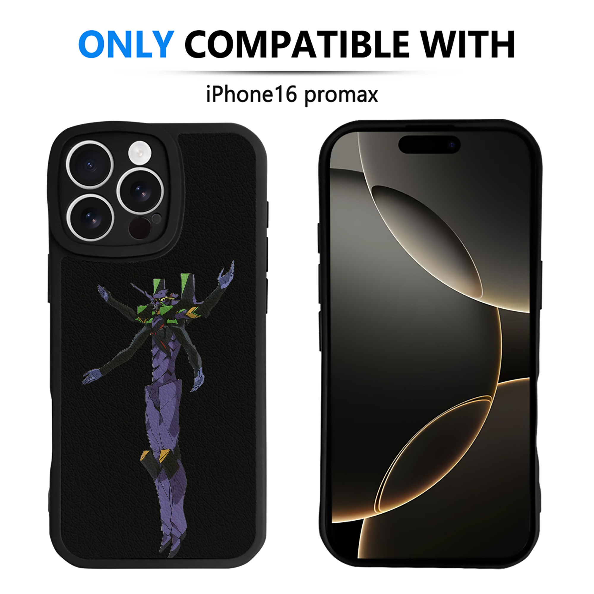 （画像用） EVA 新世紀エヴァンゲリオン 【iPhone 16シリーズ対応】シリコンスマホケース（レザー調） 材質：シリコン